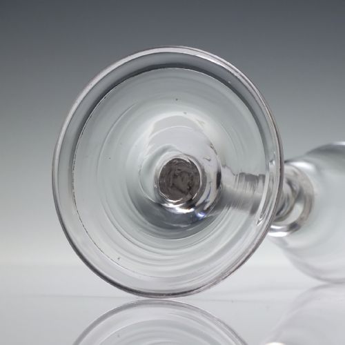18TH CENTURY BALUSTROID WINE GLASS C1740 - ADDITIONAL PHOTO 5