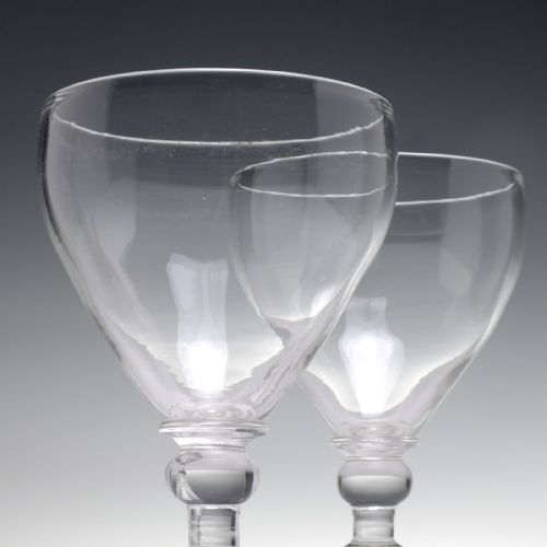 PAIR OF 19TH CENTURY GLASS RUMMERS C1860 - ADDITIONAL PHOTO 1