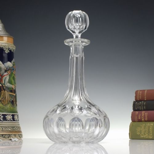 victorian shaft and globe glass decanter c1880 - CATEGORY: ANTIQUE GLASS - DATED VICTORIAN