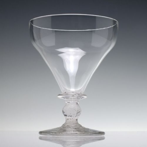 rare opaque twist glass rummer c1860 - CATEGORY: ANTIQUE GLASS - DATED VICTORIAN