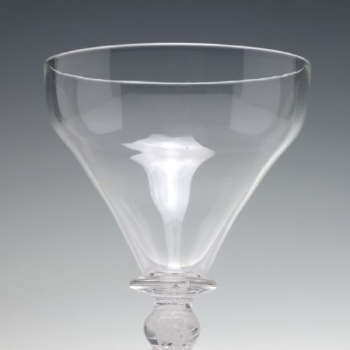 RARE OPAQUE TWIST GLASS RUMMER C1860 - ADDITIONAL PHOTO 1
