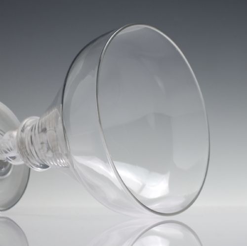 RARE OPAQUE TWIST GLASS RUMMER C1860 - ADDITIONAL PHOTO 4