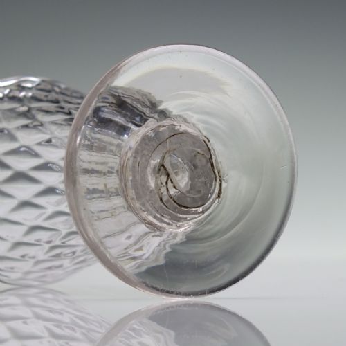 GEORGIAN NIPT DIAMOND WAIES JELLY GLASS C1730 - ADDITIONAL PHOTO 4