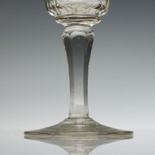 ANTIQUE CUT AND GILDED WINE GOBLET C1900 - ADDITIONAL PHOTO 8