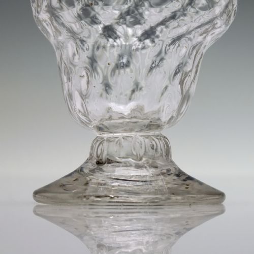 GEORGIAN HONEYCOMB MONTEITH OR BONNET GLASS C1750 - ADDITIONAL PHOTO 3