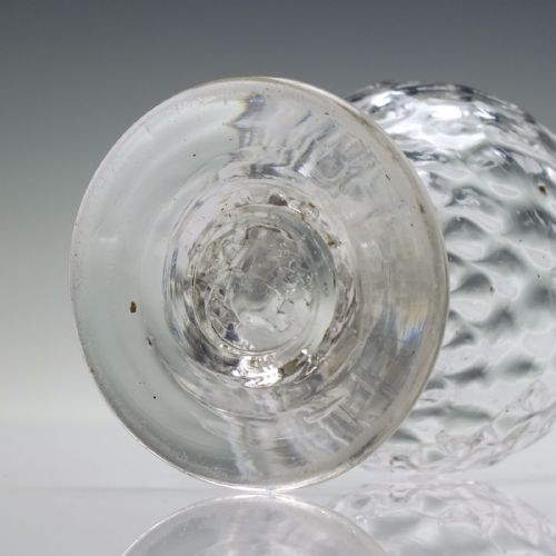 GEORGIAN HONEYCOMB MONTEITH OR BONNET GLASS C1750 - ADDITIONAL PHOTO 5
