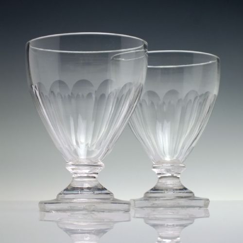 PAIR OF LATE 19TH CENTURY GLASS RUMMERS C1890 - ADDITIONAL PHOTO 1