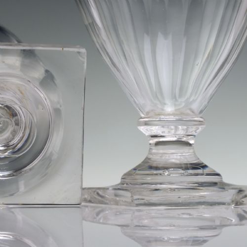 PAIR OF LATE 19TH CENTURY GLASS RUMMERS C1890 - ADDITIONAL PHOTO 3