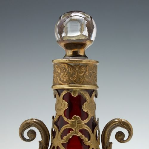 19TH CENTURY FRENCH GLASS PERFUME BOTTLE C1880 - ADDITIONAL PHOTO 3