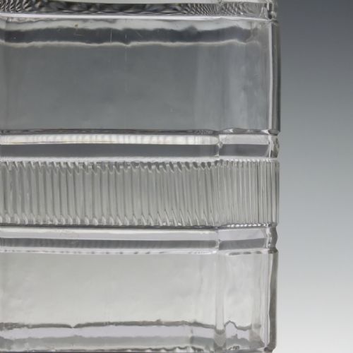 LARGE GEORGIAN FRAMED SQUARE GLASS DECANTER C1820 - ADDITIONAL PHOTO 7