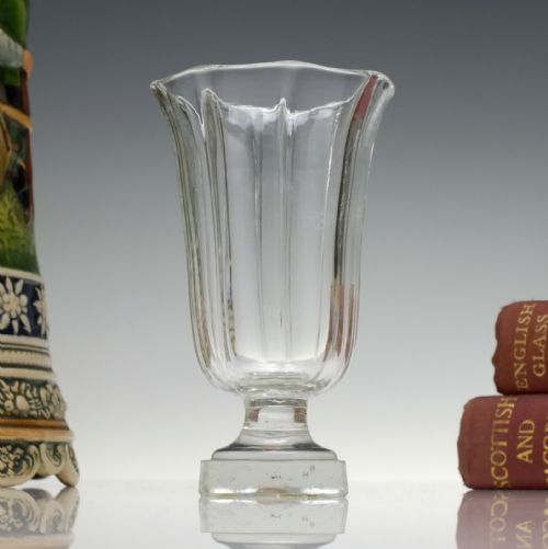 rib moulded jelly glass c1830 - CATEGORY: ANTIQUE GLASS - DATED GEORGIAN