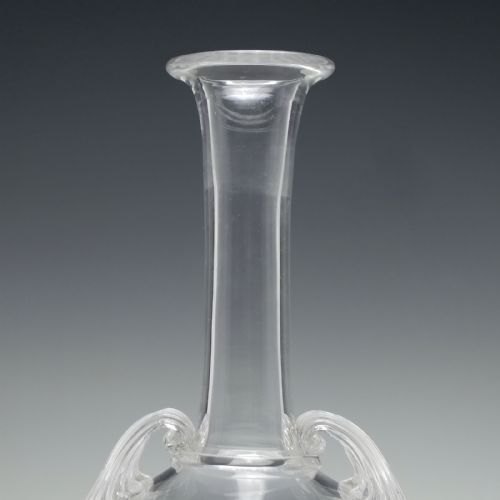 PAIR THOMAS WEBB SONS GLASS AMPHORA DECANTERS OCT 19TH 1867 - ADDITIONAL PHOTO 3