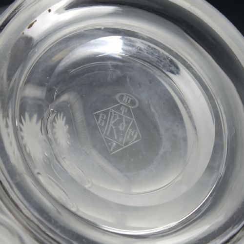 PAIR THOMAS WEBB SONS GLASS AMPHORA DECANTERS OCT 19TH 1867 - ADDITIONAL PHOTO 6