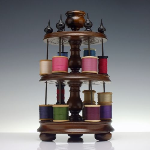 ANTIQUE VICTORIAN BOBBIN OR COTTON REEL STAND C1850 - ADDITIONAL PHOTO 1
