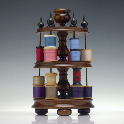 ANTIQUE VICTORIAN BOBBIN OR COTTON REEL STAND C1850 - ADDITIONAL PHOTO 2