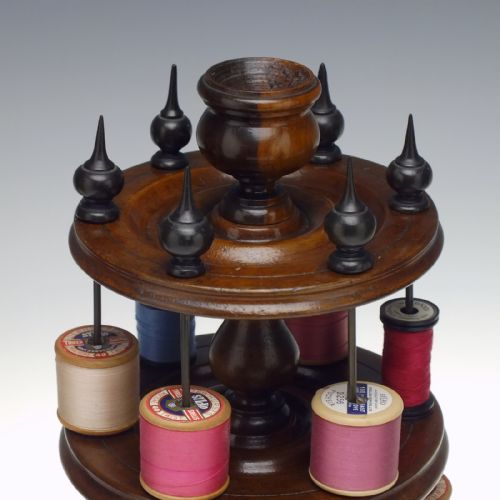 ANTIQUE VICTORIAN BOBBIN OR COTTON REEL STAND C1850 - ADDITIONAL PHOTO 3