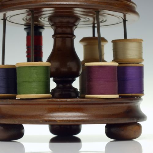 ANTIQUE VICTORIAN BOBBIN OR COTTON REEL STAND C1850 - ADDITIONAL PHOTO 5