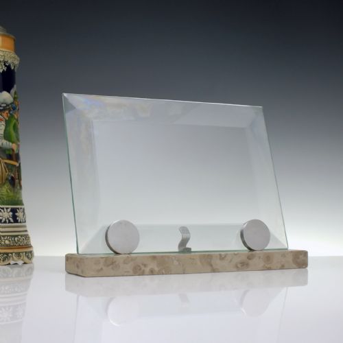 original art deco marble glass photo frame c1930 - CATEGORY: ANTIQUE MISCELLANEOUS - DATED 1930