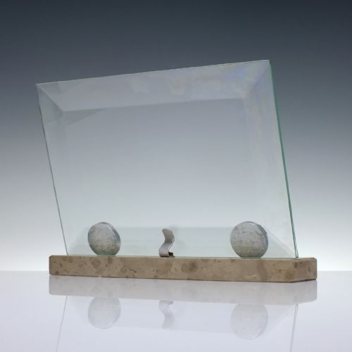 ORIGINAL ART DECO MARBLE GLASS PHOTO FRAME C1930 - ADDITIONAL PHOTO 6