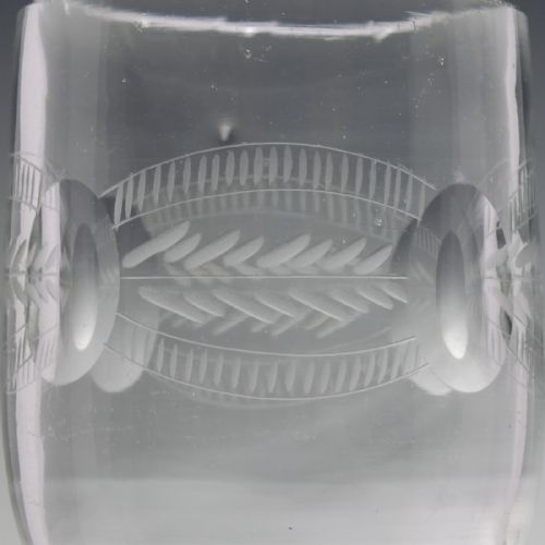 PAIR OF ENGRAVED TAVERN PUB RUMMERS C1850 - ADDITIONAL PHOTO 3