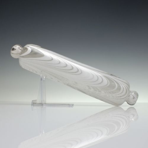 nailsea glass rolling pin c1830 - CATEGORY: ANTIQUE GLASS - DATED VICTORIAN