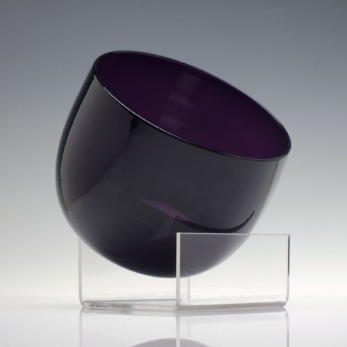 19TH CENTURY AMETHYST GLASS FINGER BOWL C1830 - ADDITIONAL PHOTO 1