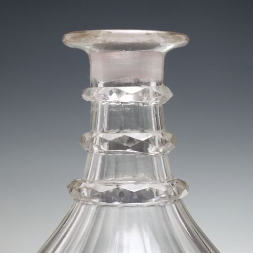 WILLIAM IV CUT GLASS DECANTER C1830 - ADDITIONAL PHOTO 3