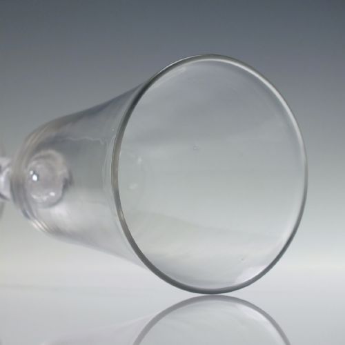 ANTIQUE GEORGIAN OPAQUE TWIST ALE GLASS C1760 - ADDITIONAL PHOTO 7