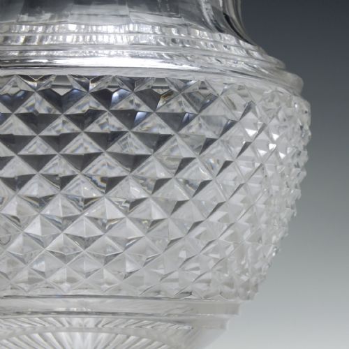ANTIQUE 19TH CENTURY CUT GLASS WATER JUG C1820 - ADDITIONAL PHOTO 4