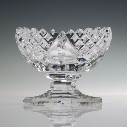 SET OF FOUR VICTORIAN CUT GLASS TABLE SALTS C1880 - ADDITIONAL PHOTO 2