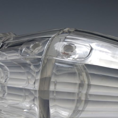 LARGE ANTIQUE VICTORIAN DOUBLE COMPARTMENT GLASS SPIRIT BARRELL C1880 - ADDITIONAL PHOTO 6