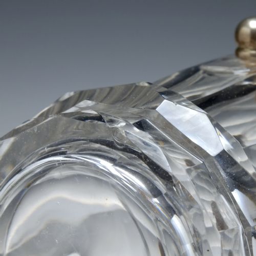 LARGE ANTIQUE VICTORIAN DOUBLE COMPARTMENT GLASS SPIRIT BARRELL C1880 - ADDITIONAL PHOTO 9