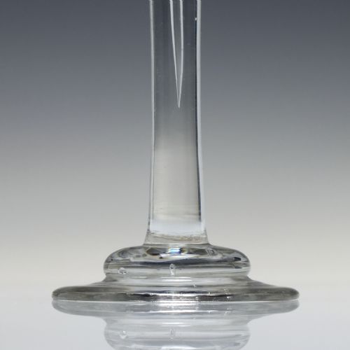 PAIR 18TH CENTURY ENGRAVED PLAIN STEM CORDIAL GLASSES C1750 - ADDITIONAL PHOTO 7