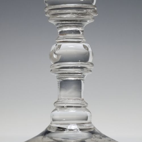 18TH CENTURY FACET CUT BOHEMIAN GOBLET C1730 - ADDITIONAL PHOTO 3