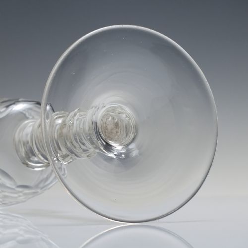 18TH CENTURY FACET CUT BOHEMIAN GOBLET C1730 - ADDITIONAL PHOTO 6