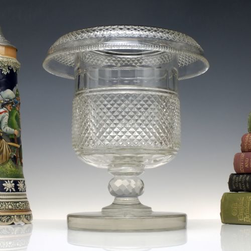 rare large irish waterford glass wine or champagne cooler c1840 - CATEGORY: ANTIQUE GLASS - DATED GEORGIAN