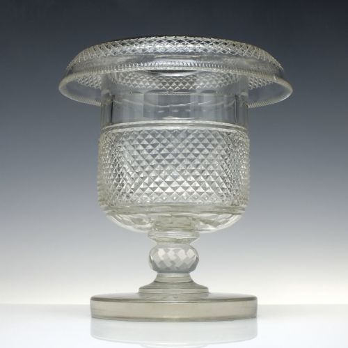 RARE LARGE IRISH WATERFORD GLASS WINE OR CHAMPAGNE COOLER C1840 - ADDITIONAL PHOTO 1