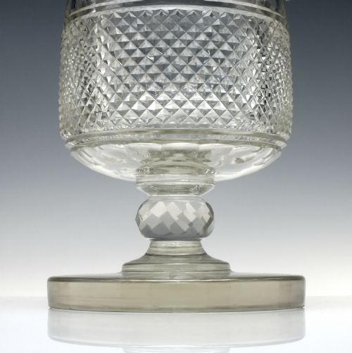 RARE LARGE IRISH WATERFORD GLASS WINE OR CHAMPAGNE COOLER C1840 - ADDITIONAL PHOTO 2