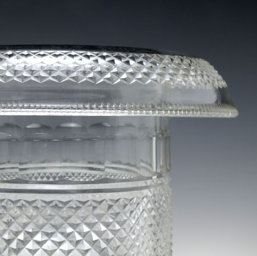 RARE LARGE IRISH WATERFORD GLASS WINE OR CHAMPAGNE COOLER C1840 - ADDITIONAL PHOTO 3