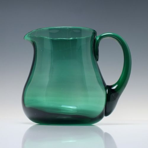RARE VICTORIAN BRISTOL GREEN WATER JUG C1880 - ADDITIONAL PHOTO 1