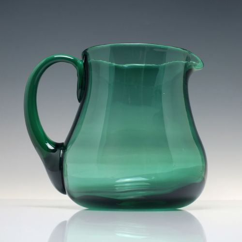 RARE VICTORIAN BRISTOL GREEN WATER JUG C1880 - ADDITIONAL PHOTO 3