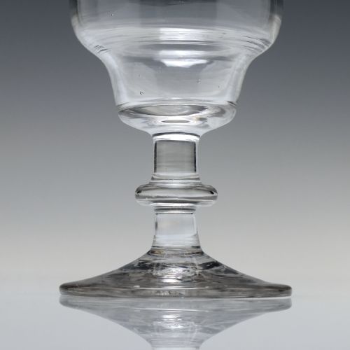 18TH CENTURY DOUBLE OGEE DRAM GLASS C1760 - ADDITIONAL PHOTO 3