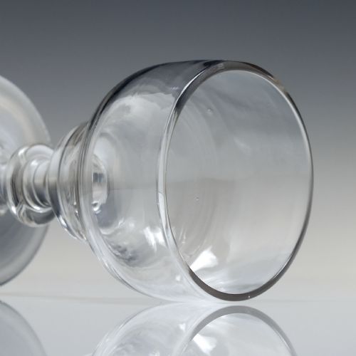 18TH CENTURY DOUBLE OGEE DRAM GLASS C1760 - ADDITIONAL PHOTO 4