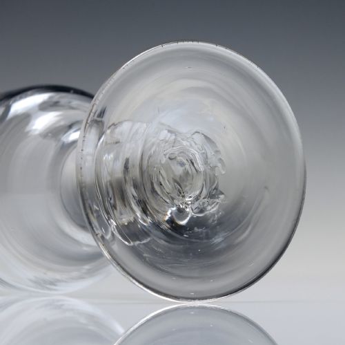 18TH CENTURY DOUBLE OGEE DRAM GLASS C1760 - ADDITIONAL PHOTO 5