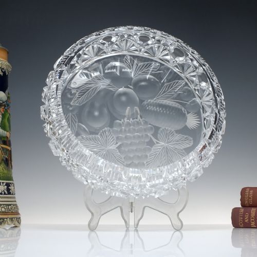 large american brilliant crystal fruit bowl possibly by tuthill - CATEGORY: ANTIQUE GLASS - DATED GEORGIAN