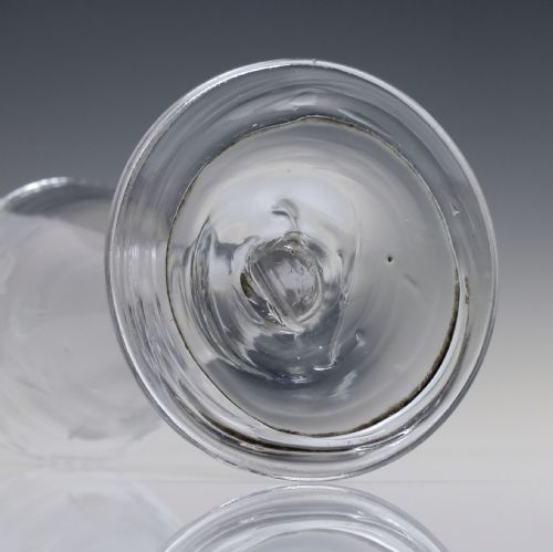 ENGRAVED 18TH CENTURY JACOBITE SYMPATHY WINE GLASS C1740 - ADDITIONAL PHOTO 6
