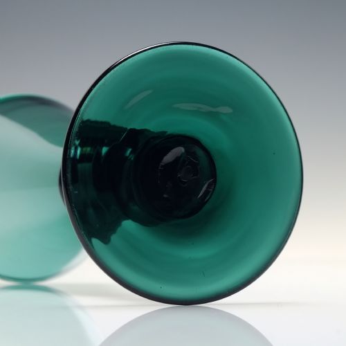 GEORGIAN BRISTOL GREEN WINE GLASS C1820 - ADDITIONAL PHOTO 6