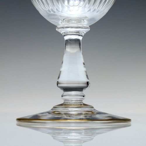 FRENCH ST LOUIS GILDED WINE GLASS C1950 - ADDITIONAL PHOTO 5