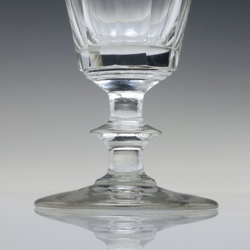PAIR ANTIQUE 19TH CENTURY REGENCY WINE GLASSES C1820 - ADDITIONAL PHOTO 4