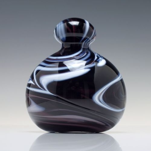 VICTORIAN AMETHYST AND WHITE GLASS PAPERWEIGHT C1880 - ADDITIONAL PHOTO 3